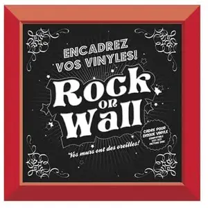 Comparateur de prix : Rock on wall Cadre vinyle rouge