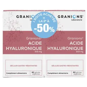 Granions acide hyaluronique lot de 2 x 60 gélules pas cher