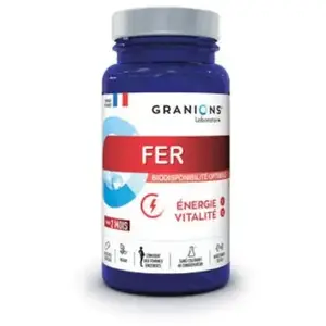 Comparateur de prix : Granions Fer 60 gélules