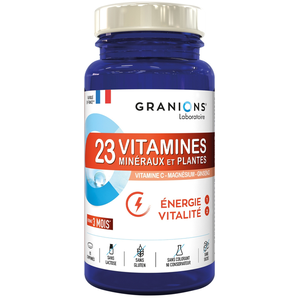 Comparateur de prix : Granions 23 Vitamines Minéraux Et Plantes 90 Comprimés