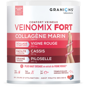 Comparateur de prix : Veinomix Fort Confort veineux - Soulage jambes lourdes - Collagène marin - 200g de poudre