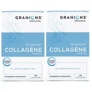 Comparateur de prix : Granions Collagène 2500mg - 2 x 60 comprimés