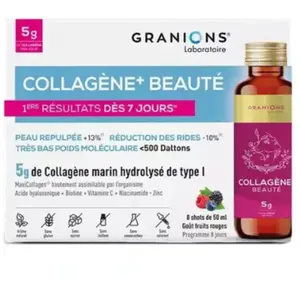 Granions Collagène+ Beauté Gout Fruits Rouges 8 Shots de 50Ml