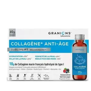 Comparateur de prix : Granions Collagène+ Anti-âge Sublimlift 10 shots de 50ml