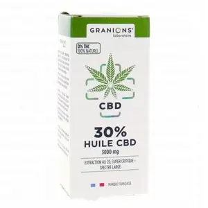 GRANIONS CBD - Huile de CBD 10ml 30% - 3000mg cbd pas cher