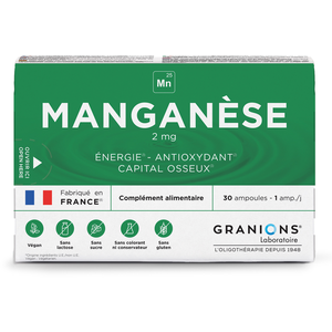 Granions Oligo Manganèse 2mg 30 ampoules pas cher