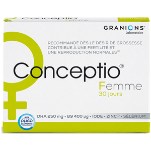 Comparateur de prix : Granions Conceptio Femme 30 gélules et 30 capsules