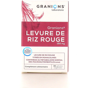 GRANIONS Les essentiels - levure de riz rouge 150mg 30 gélules.