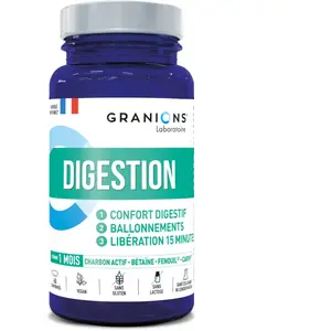 Comparateur de prix : GRANIONS DIGESTION - Confort digestif - Ballonements - 60 comprimés