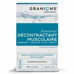 Comparateur de prix : Granions Décontractant Musculaire 60 comprimés