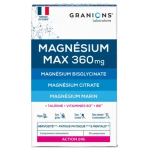 Comparateur de prix : Granions magnésium max 360 mg 90 comprimés