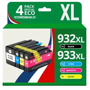 Comparateur de prix : 123CONSOMMABLES - 932XL 933XL - Cartouche compatible avec HP 932 933 932XL 933XL
