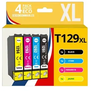 Comparateur de prix : 123CONSOMMABLES - T1295 - Cartouches Encre Compatible avec Epson T1295 pour Styl