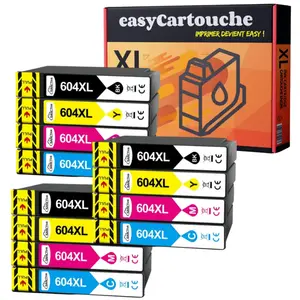 Comparateur de prix : 123CONSOMMABLES - 604XL - Pack 12 cartouches compatibles EPSON 604 XL