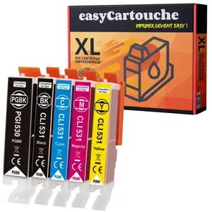 123Consommables Pack 5 cartouches compatibles Canon PGI530/CLI531 pas cher