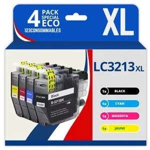 Comparateur de prix : 123CONSOMMABLES - LC3213 LC3211 - Cartouches d'encre Compatible pour Brother LC3
