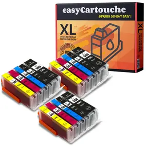 Comparateur de prix : 123Consommables Pack 15 Cartouches compatibles CANON PGI-580 CLI-581 XXL