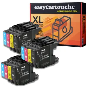Comparateur de prix : 123Consommables Pack compatible BROTHER LC1240/LC1280, 12 cartouches