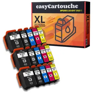 Comparateur de prix : 123CONSOMMABLES Pack cartouches compatibles Epson 202XL