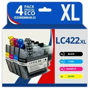 123CONSOMMABLES - LC422XL - Cartouches d'encre XL Grande capacité LC-422XLVAL Co pas cher