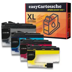 Comparateur de prix : 123CONSOMMABLES - Pack compatible BROTHER LC424, 4 cartouches