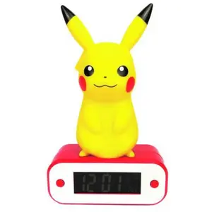 Pokémon réveil lumineux Pikachu 18 cm  - Teknofun Réveil  - TEKN811359  pas cher