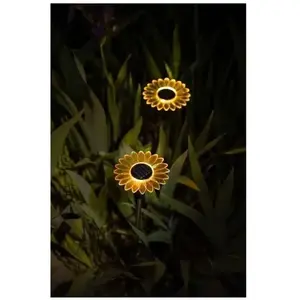 Comparateur de prix : Decoration lumineuse solaire GALIX G4460 - Forme Tournesol - H44cm