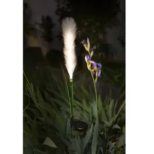 Comparateur de prix : GALIX Décoration lumineuse à énergie solaire - Plumeau