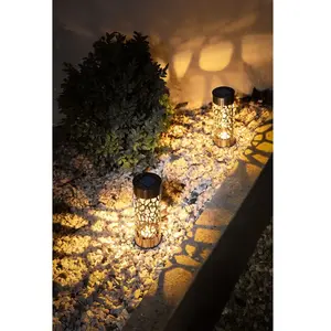 Comparateur de prix : GALIX Borne solaire inox G4445 - A poser ou a planter - H28cm - Blanc chaud