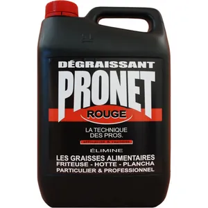 PRONET Dégraissant alimentaire 5 litres rouge - PRONET pas cher