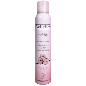 Déodorant douceur - Nuage de coton EVOLUDERM pas cher