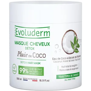 Evoluderm - Masque Cheveux Détox Pluie de Coco Masque et cure cheveux ... pas cher