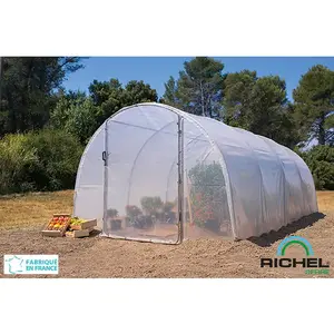 Serre maraichère - RICHEL - 18 m² - Pied droit - Polyéthylène anti-UV pas cher