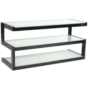 NorStone Meuble Tv Norstone Esse Noir Brillant/Depoli 32-50p 1m10 pas cher