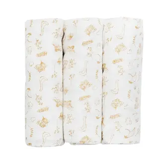 Comparateur de prix : Trois Kilos Sept Lot de 3 langes en mousseline Wonderfull (70 x 70 cm)
