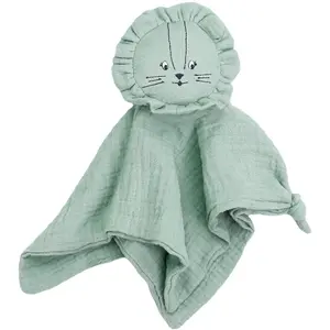 Doudou Lange Lion VERT Trois Kilos Sept pas cher