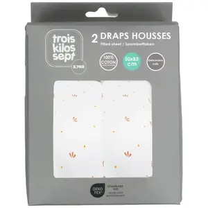 Comparateur de prix : Drap Housse lot Gatsby pour Berceau Sous Boîte BEIGE Trois Kilos Sept