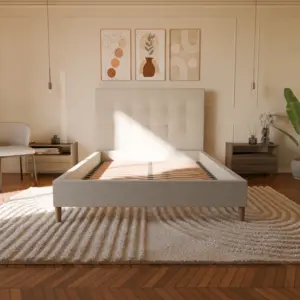 Ensemble lit + tête de lit 80x200cm - blanc - collection léa - morphea pas cher