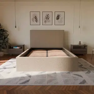 Lit Coffre 180x200cm - Beige - Collection Emma - Morphea