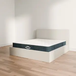 Comparateur de prix : Morphea Bed Ensemble lit coffre et matelas à mémoire de forme Jade - 26cm, Blanc cassé / 160x200cm / Avec