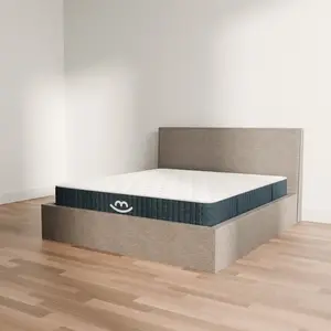 Comparateur de prix : Ensemble lit coffre et matelas à mémoire de forme Jade - 26cm, Anthrac...