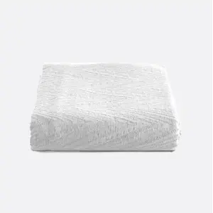 Comparateur de prix : Couvre-Lit Compas - 160x210cm - Blanc - Coton - Morphea