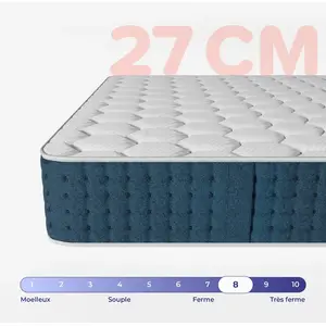 Morphea France Matelas hybride premium Jade - mémoire de forme - 26cm, 120x190 cm pas cher