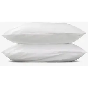 Taie D'oreillers 50x70 Cm - Blanc - 100% Percale De Coton - Morphea pas cher
