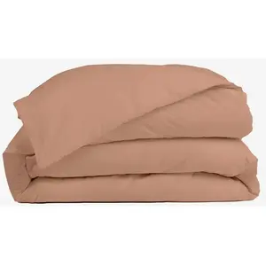 Housse De Couette 220x240cm - Terra Cotta - 100% Percale De Coton - Mo...