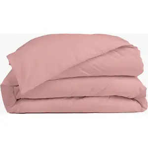 Morphea Housse de couette en percale de coton rose pâle Housse pas cher