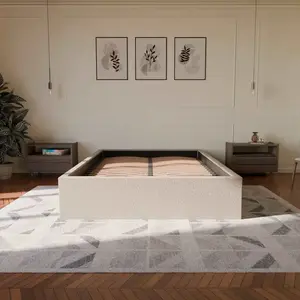 Lit Coffre 140x190cm - Beige - Collection Emma - Morphea
