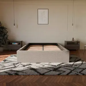 Lit Coffre 140x190cm - Anthracite - Collection Emma - Morphea pas cher