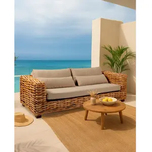 Comparateur de prix : Weaverly - Canapé de jardin 3 places en rotin tressé