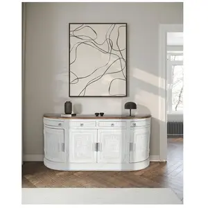 Uniqka-design - Argo - Enfilade en bois massif de manguier blanc